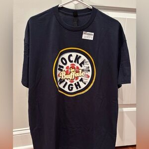 Gildan Navy Blue Hockey Graphic Tee